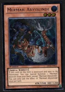 Yugioh Mermail Abysslinde ABYR-EN014 Ultimate Rare 1st Ed - VLP - Picture 1 of 2