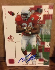 Mario Bates 1999 cubierta superior SP firma autógrafo lámina de oro 1:7788 raro ssp - Imagen 1 de 1