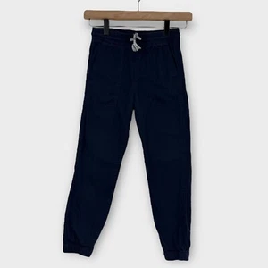 H&M Boy’s Size 6x Blue 100% Cotton Pull-On Elastic Waist Casual Jogger Pants - Picture 1 of 9