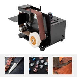 Electric Polishing Grinding Machine with 10PC Abrasive Belt for Wood Metal Knife - Picture 1 of 14