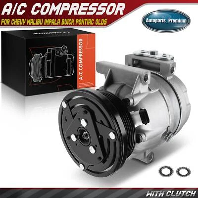 A/C Compressor for Chevy Malibu Impala Buick Regal Century Olds Cutlass Pontiac - Image 1 of 4
