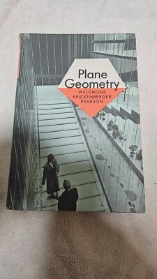 📖  Plane Geometry by Welchons Krickenberger Pearson • 1965 HC Ex-Library - Image 1 of 4