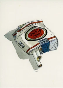 JUILLARD CARTE BUK PAQUET LUCKY STRIKE GENTIANE 1984 - Picture 1 of 1