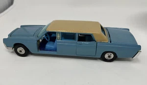 Vtg Corgi Toy Lincoln Continental Great Britian Diecast Lehmann Peterson Blue - Picture 1 of 10