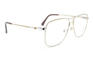 New Authentic Alain Delon 322 1 Vintage 80s Double Bridges Aviator Eyeglasss - Picture 1 of 7