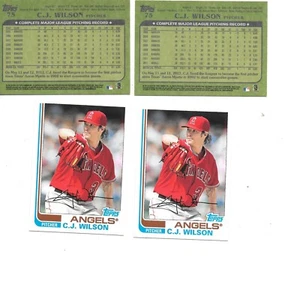 C .J. Wilson 2013 Topps 1982 Baseball Archives Card #75 Lot of 4 Angels - Picture 1 of 1