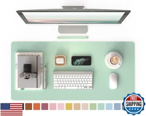 RENMTURE PU Mouse Pad, Faux Leather Large Desk Pad, Home Work Office Accessor - Afbeelding 1 van 5
