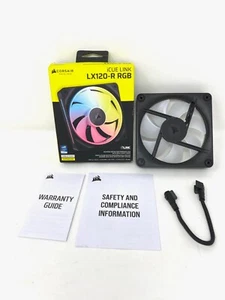 CORSAIR iCUE LINK LX120-R RGB 120mm PWM Reverse Fan Expansion - REVERSE BLADE - Afbeelding 1 van 6