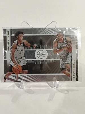 2021-22 Panini Illusions Rookie Reflections Joshua Primo/Tony Parker Spurs - Image 1 of 2