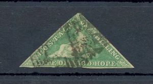 SUDÁFRICA CGH -CAPE OF GOOD HOPE -SG# 21 VERDE ESMERALDA BRILLANTE CV £650 - F/VF  - Imagen 1 de 2