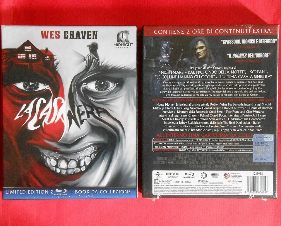 Blu ray Wes Craven Horror The Mansion Nera Craven's People Under Stairs - Image 1 of 1