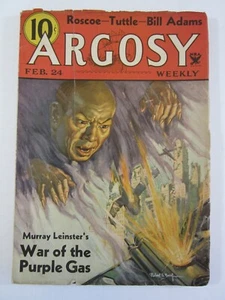 Argosy Part 4: Argosy Weekly Feb. 24, 1934 VG/FN Graef Cover Art! - Picture 1 of 5