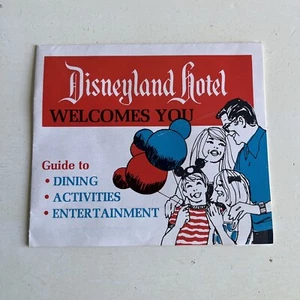 Walt Disney Disneyland Hotel Guida Mappa Brochure California Vintage - Foto 1 di 4