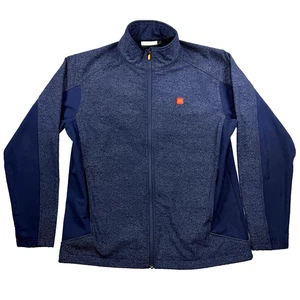 McDonalds Apparel Collection Jacket Mens L Blue Full Zip Work Uniform Polyester - Picture 1 of 5