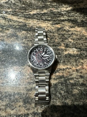 Relógio de pulso Citizen masculino Eco-Drive Promaster Nighthawk WR200 piloto - Imagem 1 de 4