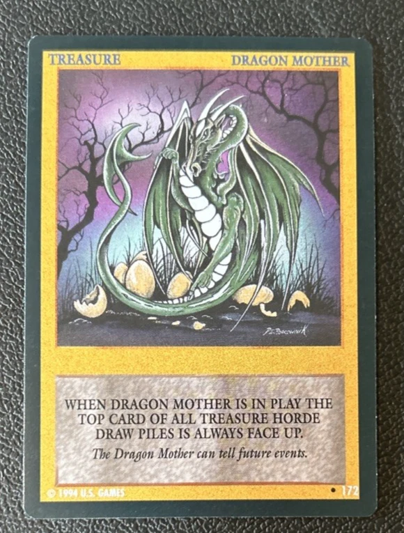 Wyvern CCG 1994 Limited Edition Rare Card Treasure Dragon Mother #172 - Image 1 of 1