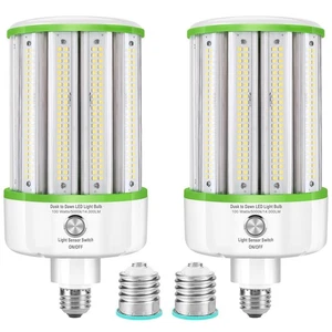 2 Pack Dusk to Dawn Light Bulbs 100W(Equivalent 1000W), E26/E39 Base, 14,000L... - Picture 1 of 6