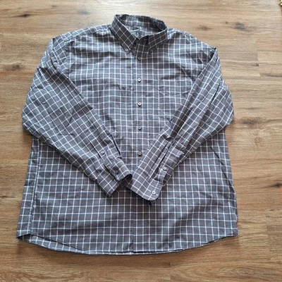 Camisa masculina Jos A Bank XL azul vermelha xadrez ajuste tradicional vestido botão para cima preppy  - Imagem 1 de 4