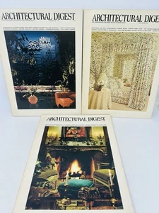 Vintage 1975 Architectural Digest Magazines Interior Design Ads Lot of 3 - Picture 1 of 15
