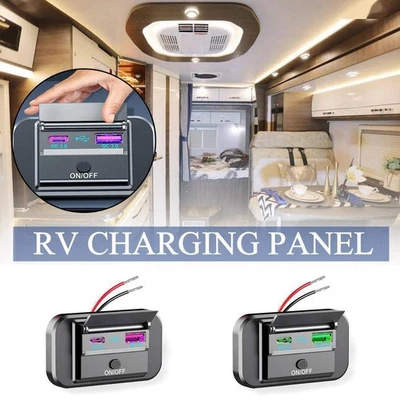 Motorcycles For Most 12V/24V Vehicles Car Charger DC 12V-24V Green PD+QC3.0 - Image 1 of 4