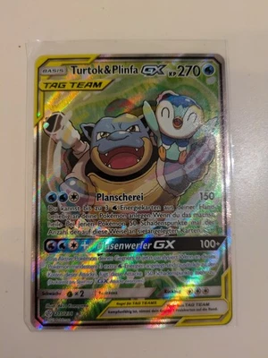 Pokémon Karte Turtok Plinfa GX 215/236 Tag Team 2019 Holo Deutsch - Bild 1 von 4