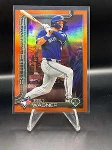 2025 Topps Series Two Fanatics Fest Will Wagner Orange Nueva York Gran Manzana #/25 - Imagen 1 de 2