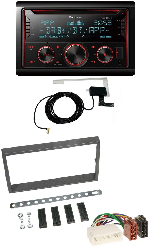 Pioneer 2DIN MP3 DAB USB CD Bluetooth Autoradio für SSangYong Kyron ab 2005 - Bild 1 von 4
