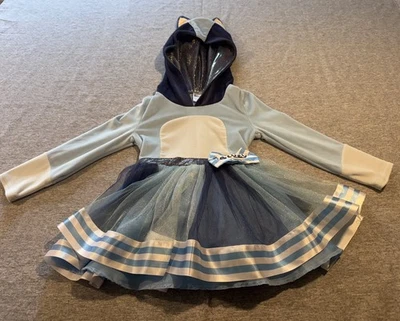 Girls Spirit Halloween Bluey Costume Dress 2T Hood & Tail Tutu Sparkles Toddler - Image 1 of 4