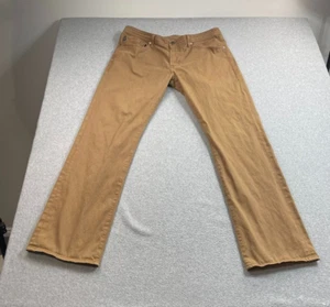 Adriano Goldschmied Pant Men 36x34 Khaki Protege Academia Chino Made USA Heritag - Picture 1 of 10
