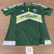 Adidas Portland Timbers MLS Long Sleeve Soccer Jersey Mens Size Large Green
