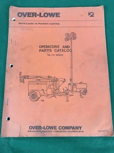 Over-Lowe Lighting Operators & Parts Catalog TM-TU Series - Picture 1 of 6