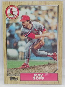 1987 Topps Baseball Card 671 Ray Soff St. Louis Cardinals