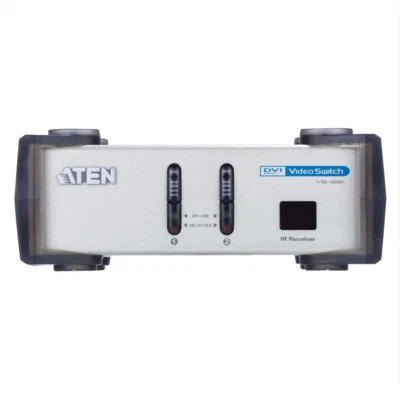 ATEN VS261 DVI-I Audi/Video-Switch mit 2 Ports und Infrarot-Fernbedienung - Bild 1 von 4