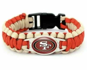 Pulsera Paracord NFL San Francisco 49er's NUEVA - Imagen 1 de 2