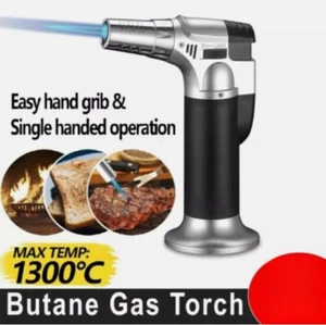 Blow Torch Lighter Refillable Butane Gas Micro Mini Torch Micro Torch Gifts Men - Picture 1 of 23