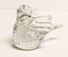 Vintage Controlled Bubble Art Glass  Murano Style Dove Bird Figurine Paperweight