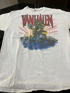 RARE 1988 Vintage Yessup White Van Halen Summer Tour Band T-Shirt Adult Size S/M - Picture 1 of 8