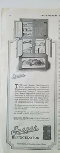 Frigorífico de madera Seeger 1926 anuncio original vintage - Imagen 1 de 1