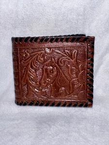 Geuine Leather Wallet Horse Small Kids New With Out Tags - Picture 1 of 4