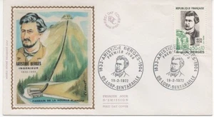 FRANCE 1972 FDC SOIE. ARISTIDE BERGES. OBLIT:LE 19/2/72 LORP-SENTARRAILLE - Picture 1 of 1