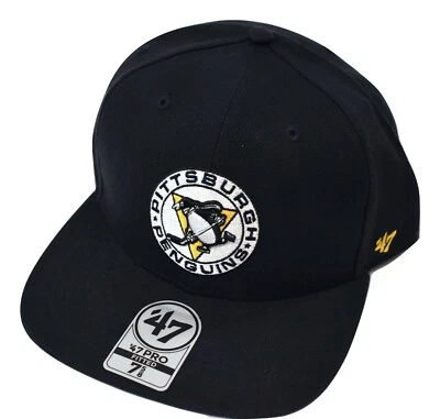 '47 Brand Mens Pro Fitted Pittsburgh Penguins Hockey Hat Cap New Size 7 - Image 1 of 3