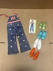 Rare New! Lot Ideal Crissy Family Overall Effect Overalls + 4 Bow String Shoes