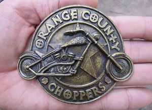 De colección OC CHOPPERS Hebilla de Cinturón 3D Motocicleta OCC Newburgh RARO EN MUY BUENA CONDICIÓN+ - Imagen 1 de 4