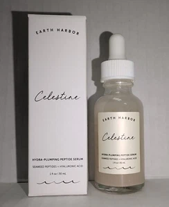 New! EARTH HARBOR Celestine Hydra Plumping Peptide Serum Hyaluronic Acid 1oz NIB - Picture 1 of 3