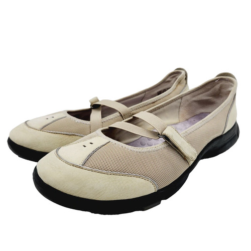 Ballerine Clarks Privo Sport da donna 11M con cinturino a V Mary Janes scamosciate e rete marrone 61487