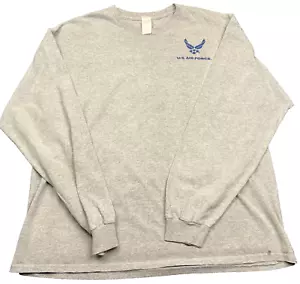 United States Air Force Logo T Shirt Adult XL Gray Long Sleeve Tee - Picture 1 of 10