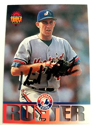 Kirk Rueter Montreal Expos 1994 Donruss #98 Autographed Baseball Card  - Image 1 of 2
