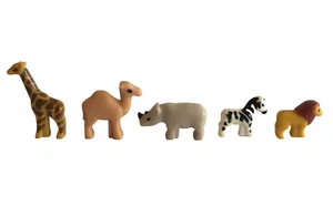 Playmobil Kamel, Zebra, Nashorn, Löwe und Giraffe Miniaturen mit Magnet - C1 - Bild 1 von 3