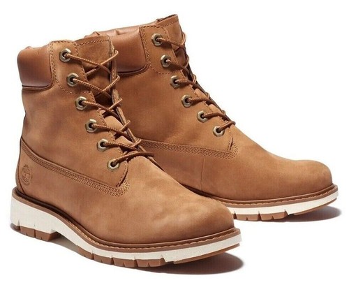 Timberland Womens Lucia Way 6 Inch Waterproof Leather Lace Up Boot Size 6.5
