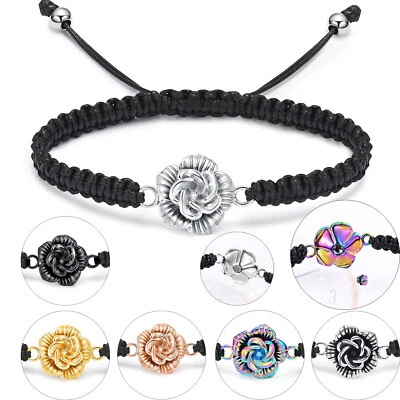 Adjustable Cremation Jewelry Flower Urn Bracelet Ashes Urn Keepsake Jewelry 2024 - Image 1 of 4